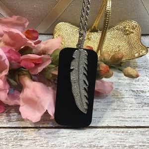 Pave Leaf Necklace